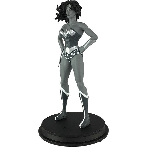 DC Comics Wonder Woman Black and White Statue Exclusive Collectible - Perfect for Superhero Fans, Home Decor, and Comic Book Collections