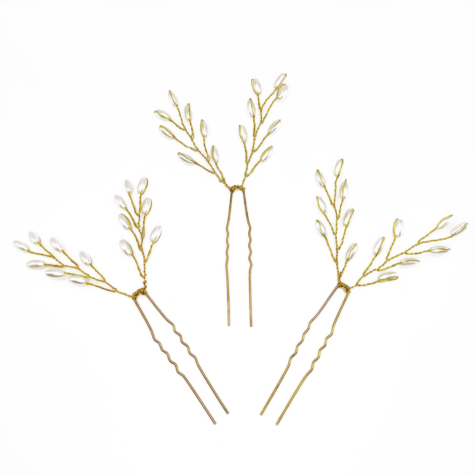 Bridal Hair Pins for Wedding - QUEOUNR H23 Hair Accessories for Women & Girls - Perfect for Brides & Special Occasions