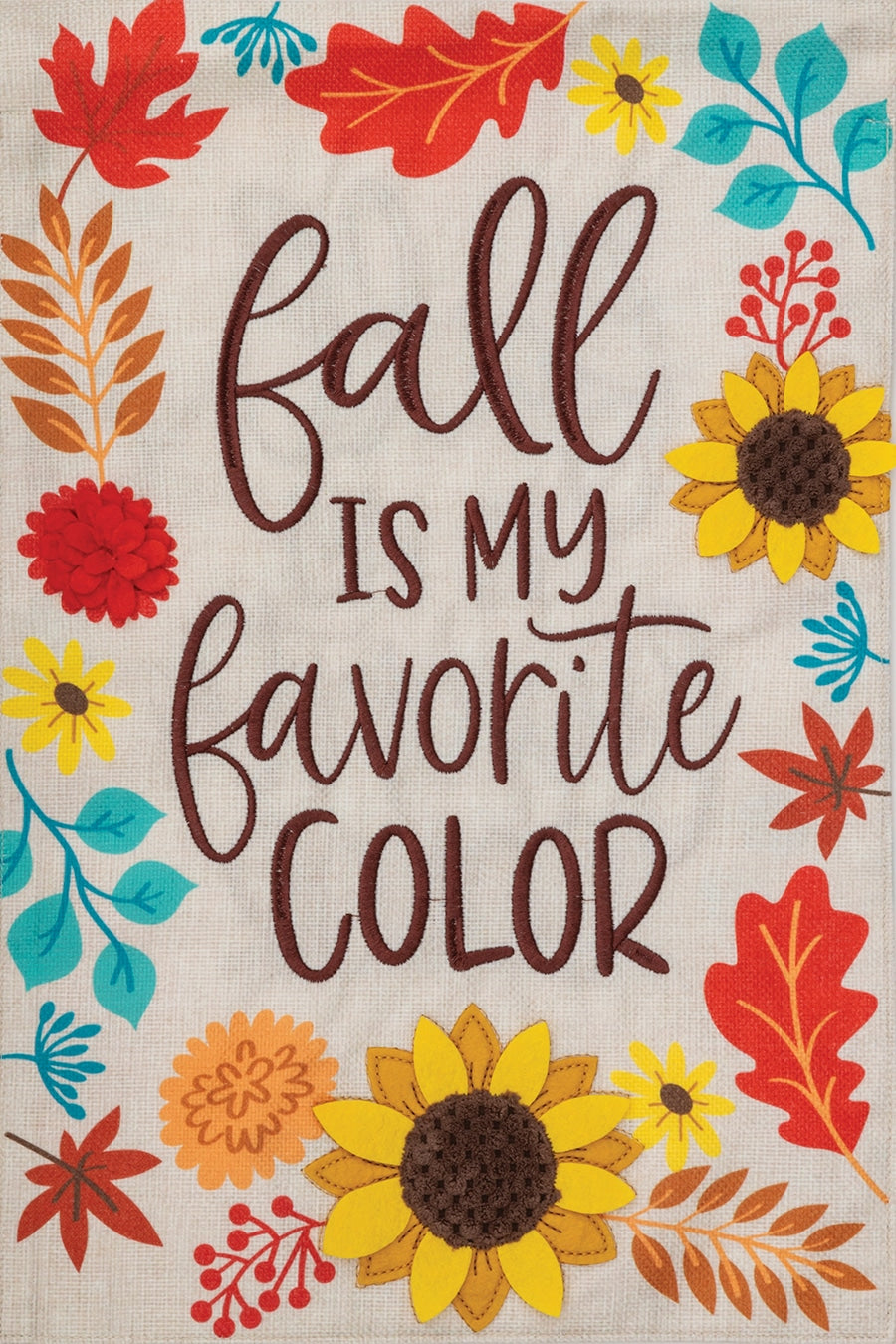 12 x 18 Burlap Garden Flag - Autumn Leaves Design for Fall Decor | Perfect for Porch, Yard & Seasonal Home Decoration