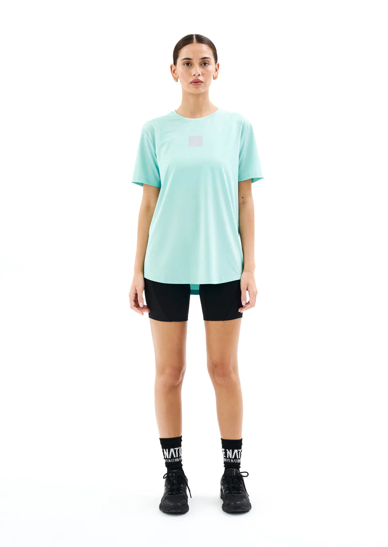 Crossover Air Form Tee in Aqua - Lightweight Breathable T-Shirt for Men & Women - Perfect for Running, Gym, and Casual Wear