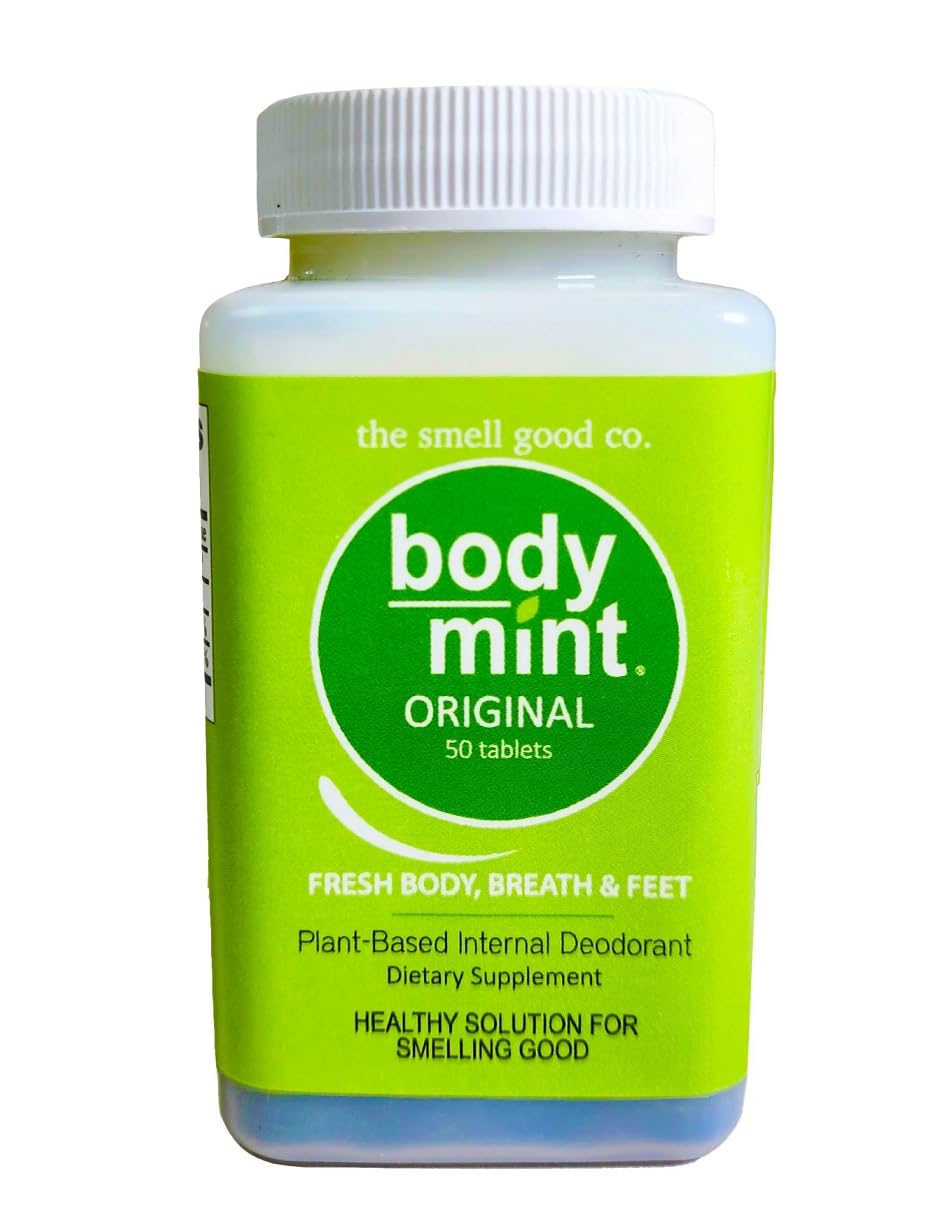 Smell Great Day and Night - 60 Tablets Natural Deodorant Pills for Body Odor Control | Freshen Breath & Boost Confidence at Work, Gym & Social Events