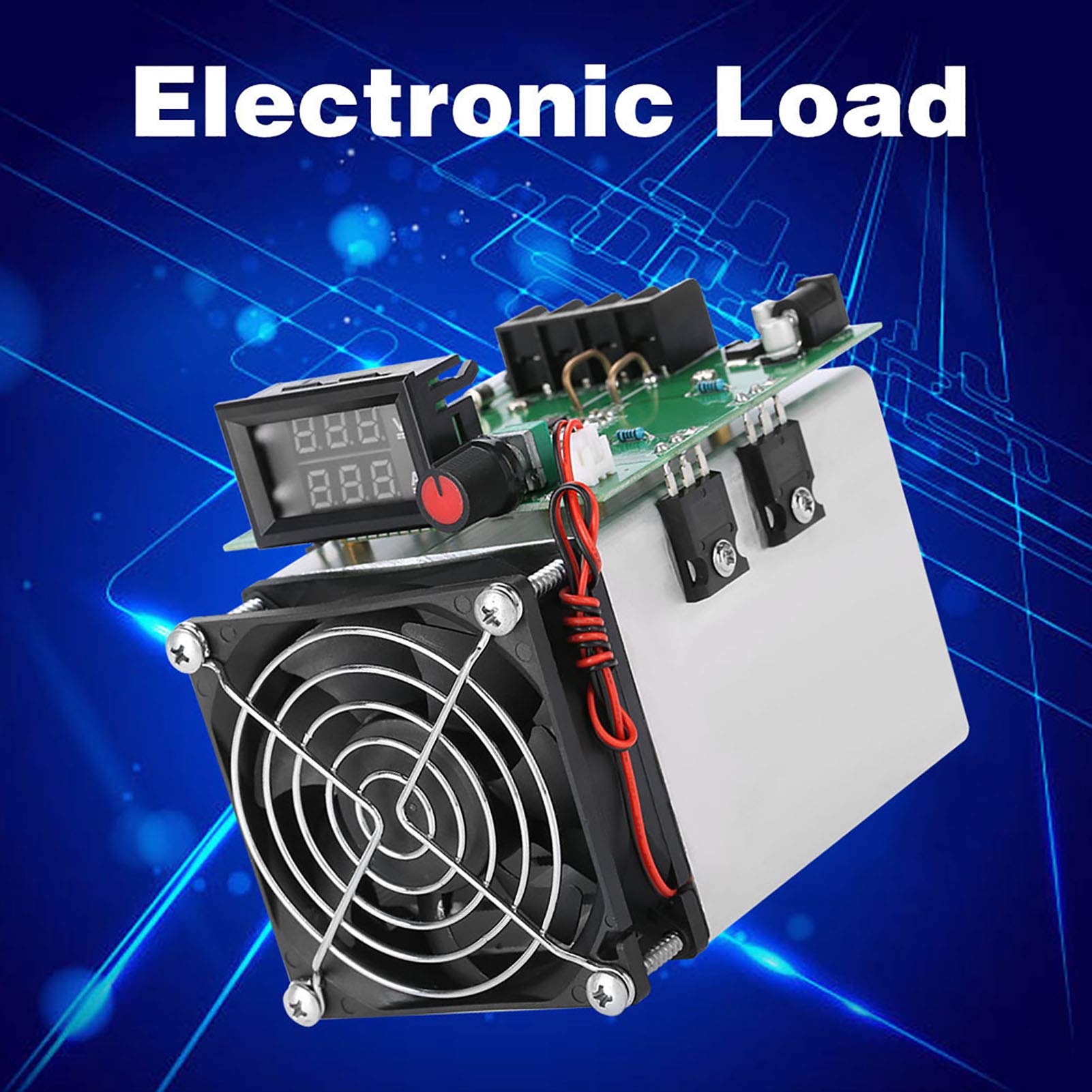 12V 250W Electronic Load Module - 0-20A Adjustable Battery Tester & Discharge Board for Home & Industrial Use - Perfect for Battery Testing, Power Supply Burn-in, and Electronic Device Debugging