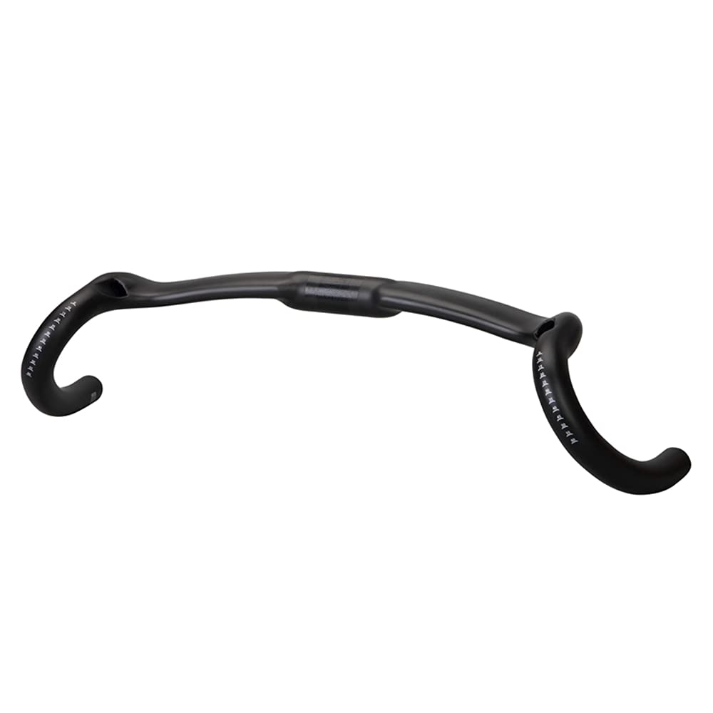Carbon Fiber Road Bike Handlebars 370/390/410/430mm - Big Flare Cyclocross Drop Bar for Gravel & Adventure Biking - Lightweight & Durable Cycling Handlebar for Road, Race & Commuting