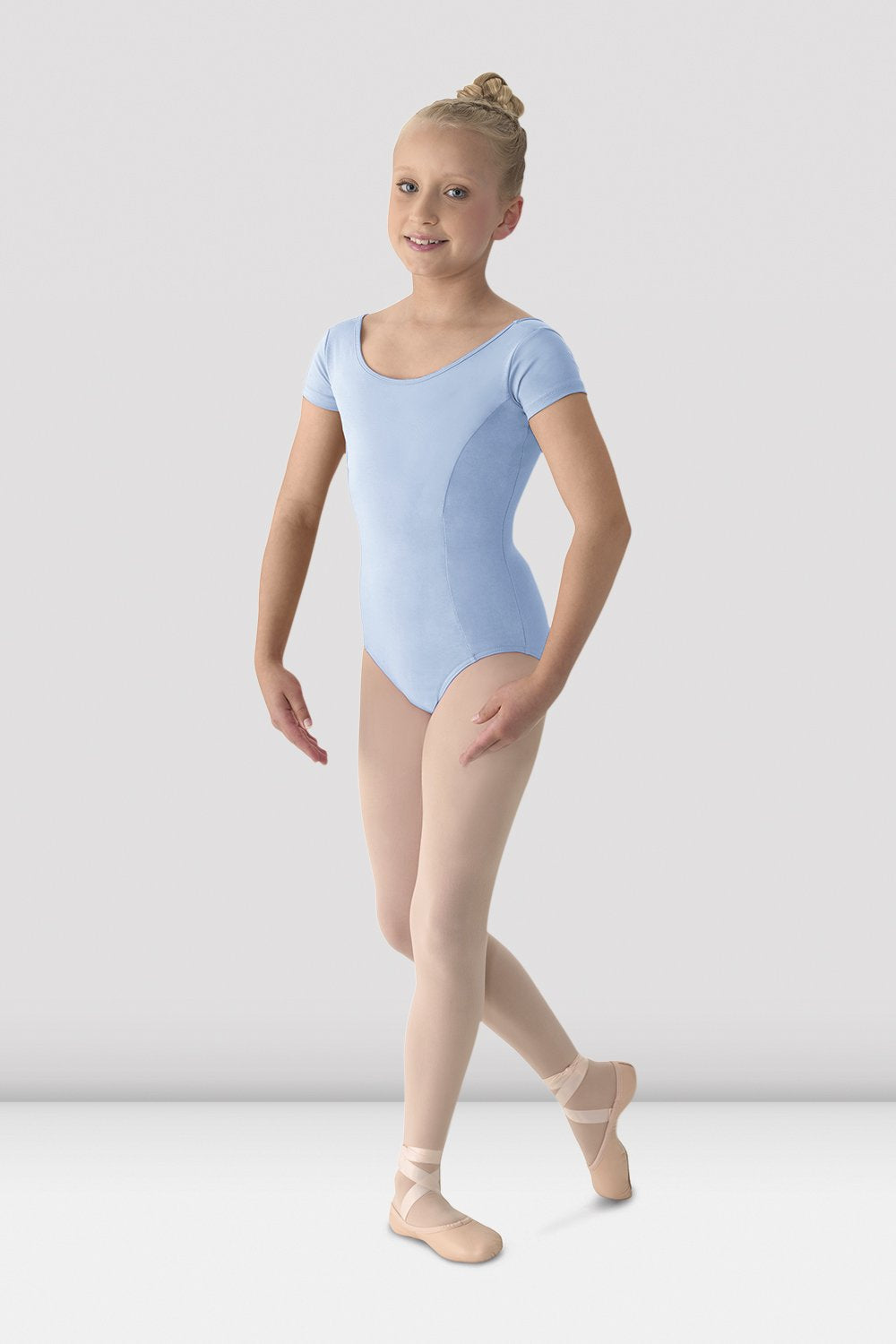 Girls Mirella Classic Short Sleeve Leotard - Ballet Dancewear for Kids & Toddlers - Perfect for Ballet Class, Recitals & Dance Practice