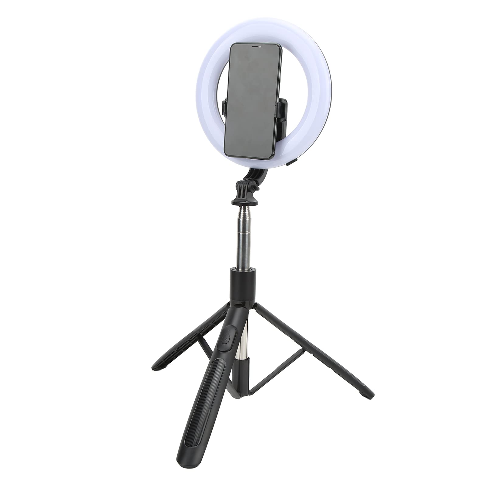 8 Inch LED Ring Light with Adjustable Tripod & Phone Holder - Perfect for Live Streaming, Video Shooting, YouTube, TikTok & Makeup (Dimmable, 3 Color Temperatures) - Ideal for Content Creators, Vloggers & Beauty Enthusiasts