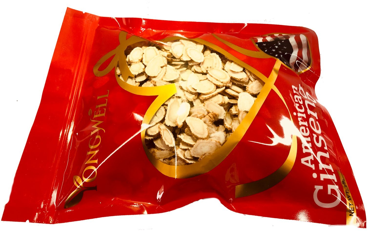 Premium American Ginseng Slices - Hand-Selected Grade A, Medium Cut (1 lb Gift Bag) - Perfect for Tea, Cooking & Healthy Gifts