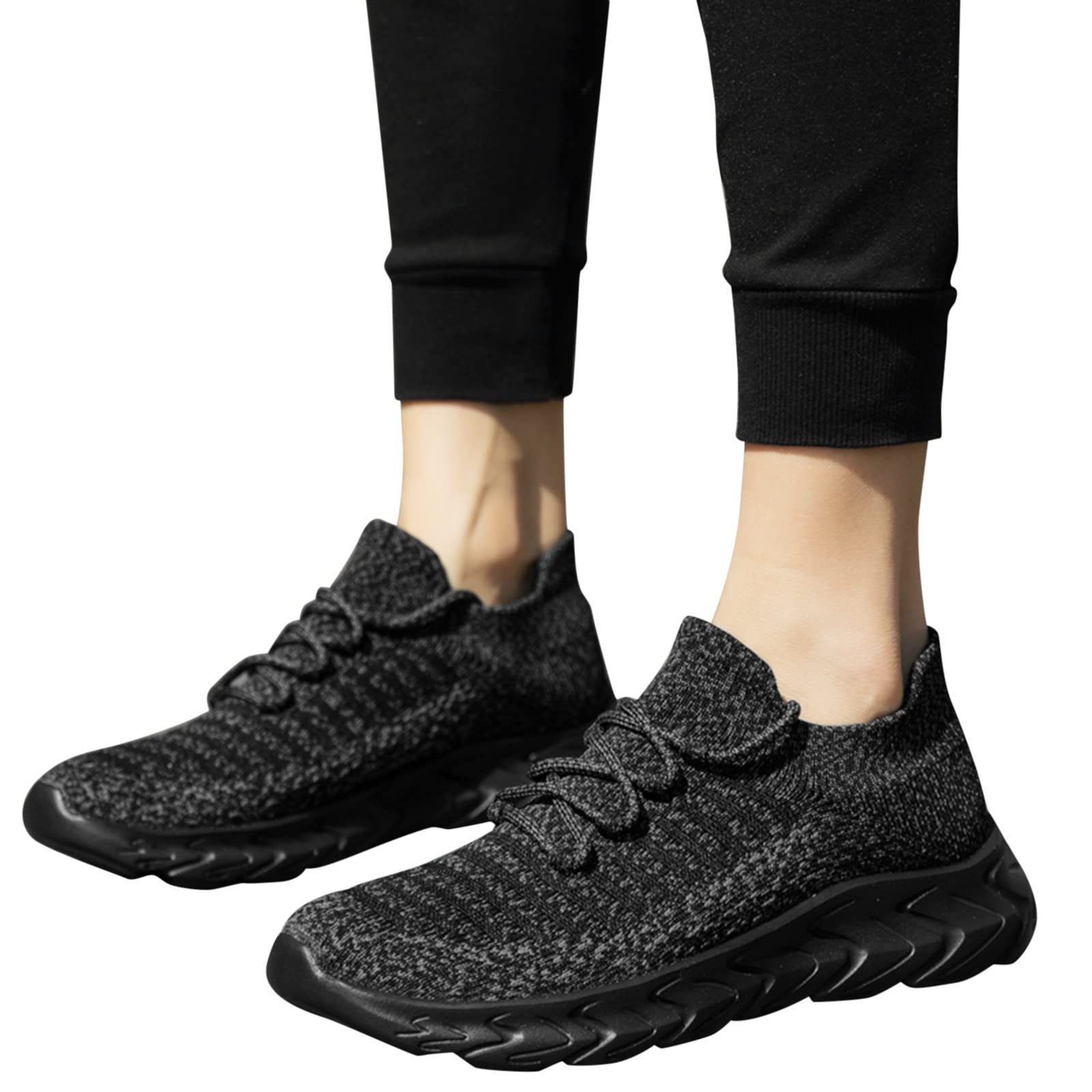 **Women's & Men's Wide Width Running Shoes - Breathable Mesh Sports Sneakers for Couples, Outdoor Jogging & Workout - Comfortable Lace-Up Sneakers for Walking, Gym & Daily Wear**