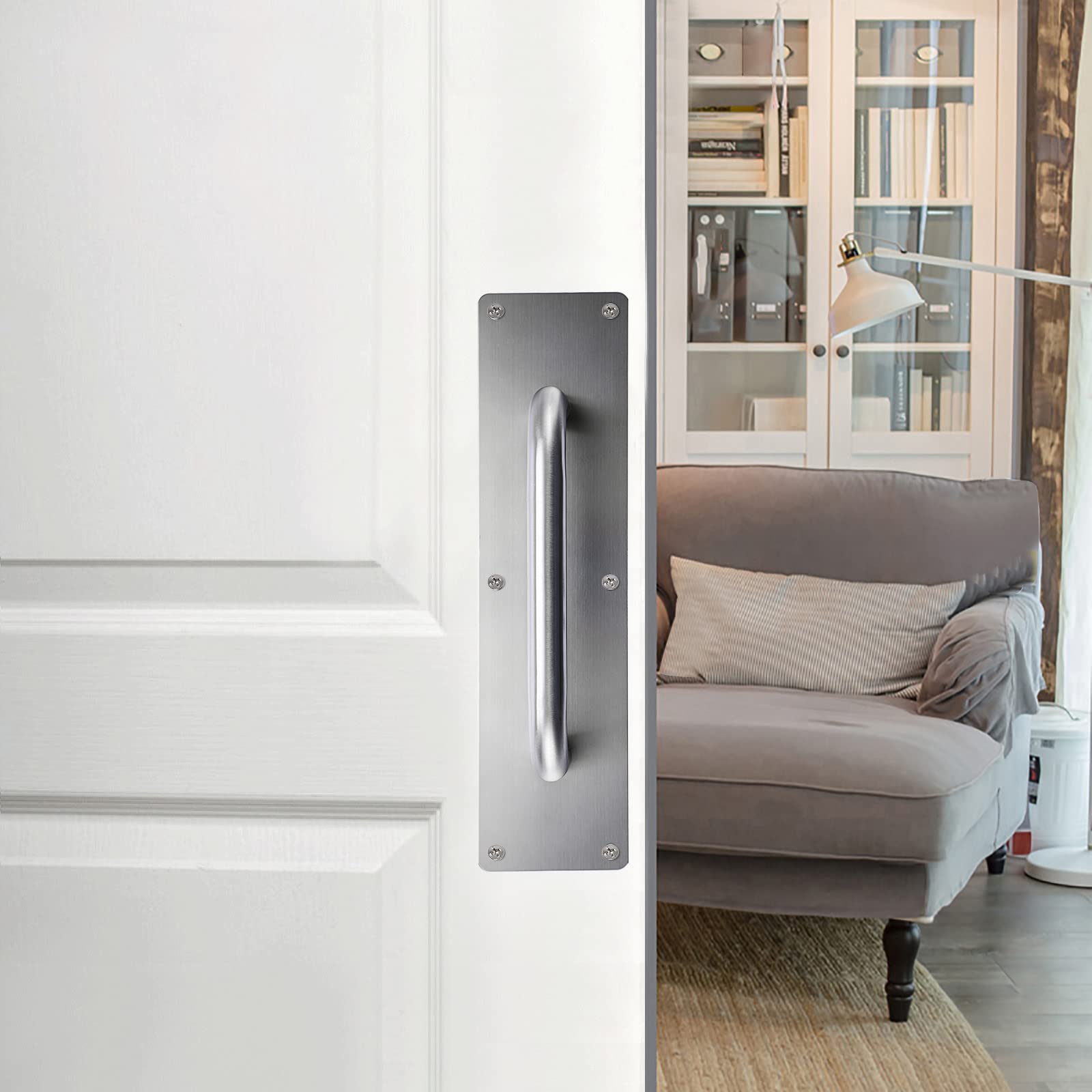 Stainless Steel Door Push Plates (4PCS) - Durable Handle Plates for Home & Office Use