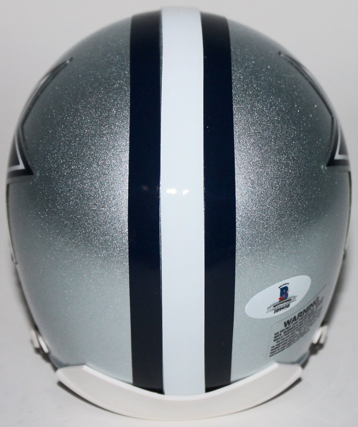 Emmitt Smith Signed Mini Helmet - Authentic Cowboys Collectible with BAS Witnessed COA - Perfect for NFL Memorabilia Displays & Sports Fan Gifts