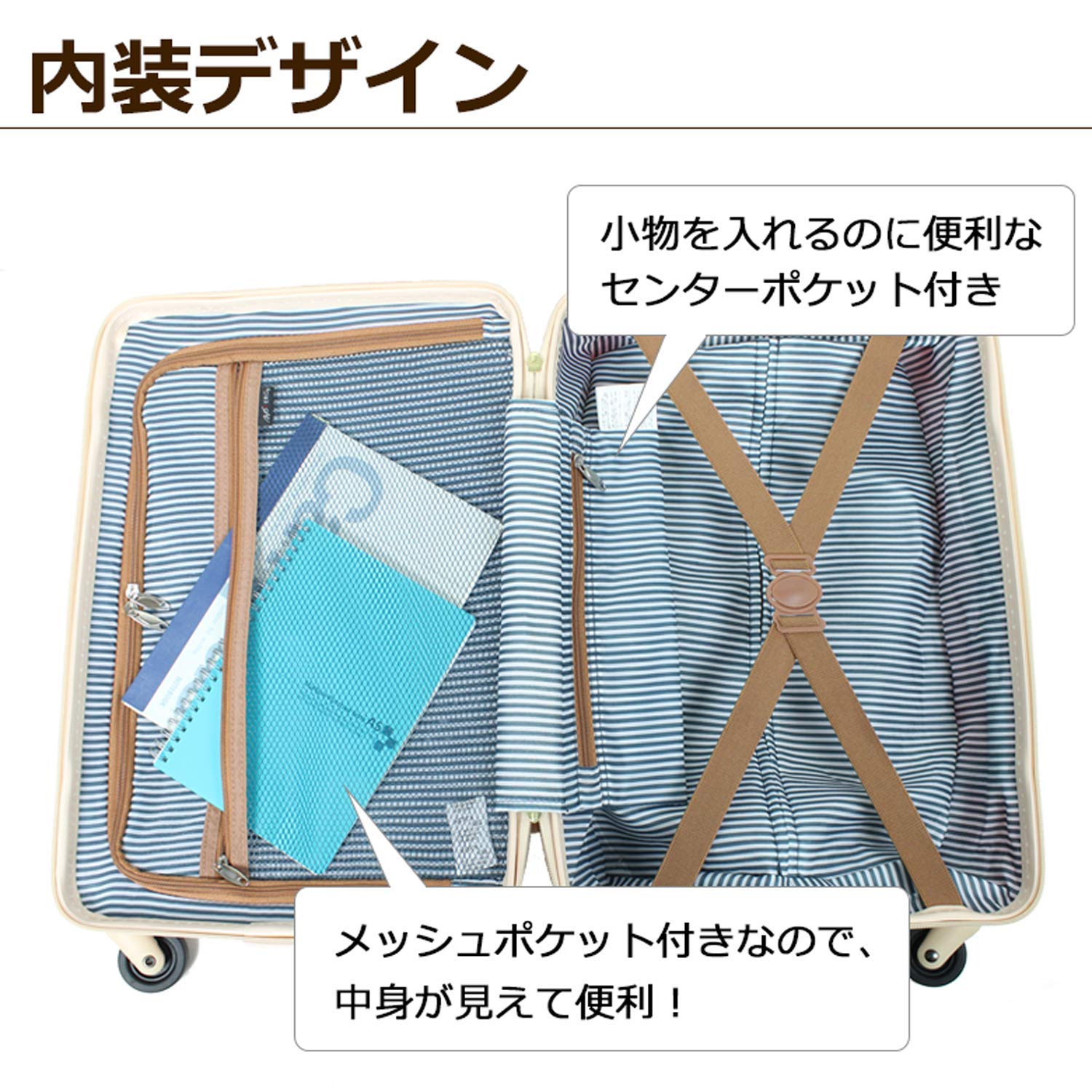 TSA Approved Trolley Luggage Suitcase with YKK Zipper - 20