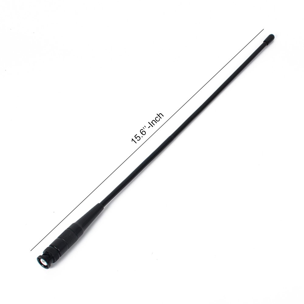 HYS-771N VHF/UHF 2M/70CM BNC Handheld Radio Antenna for ICOM V8 V80 V80E V82 V85 F3S HT-66 - Compatible with Walkie Talkies & Emergency Communication Radios
