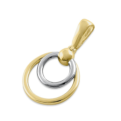 14K White Gold Circle Pendant Necklace - Elegant Minimalist Jewelry for Women - Perfect for Everyday Wear, Gifts & Special Occasions