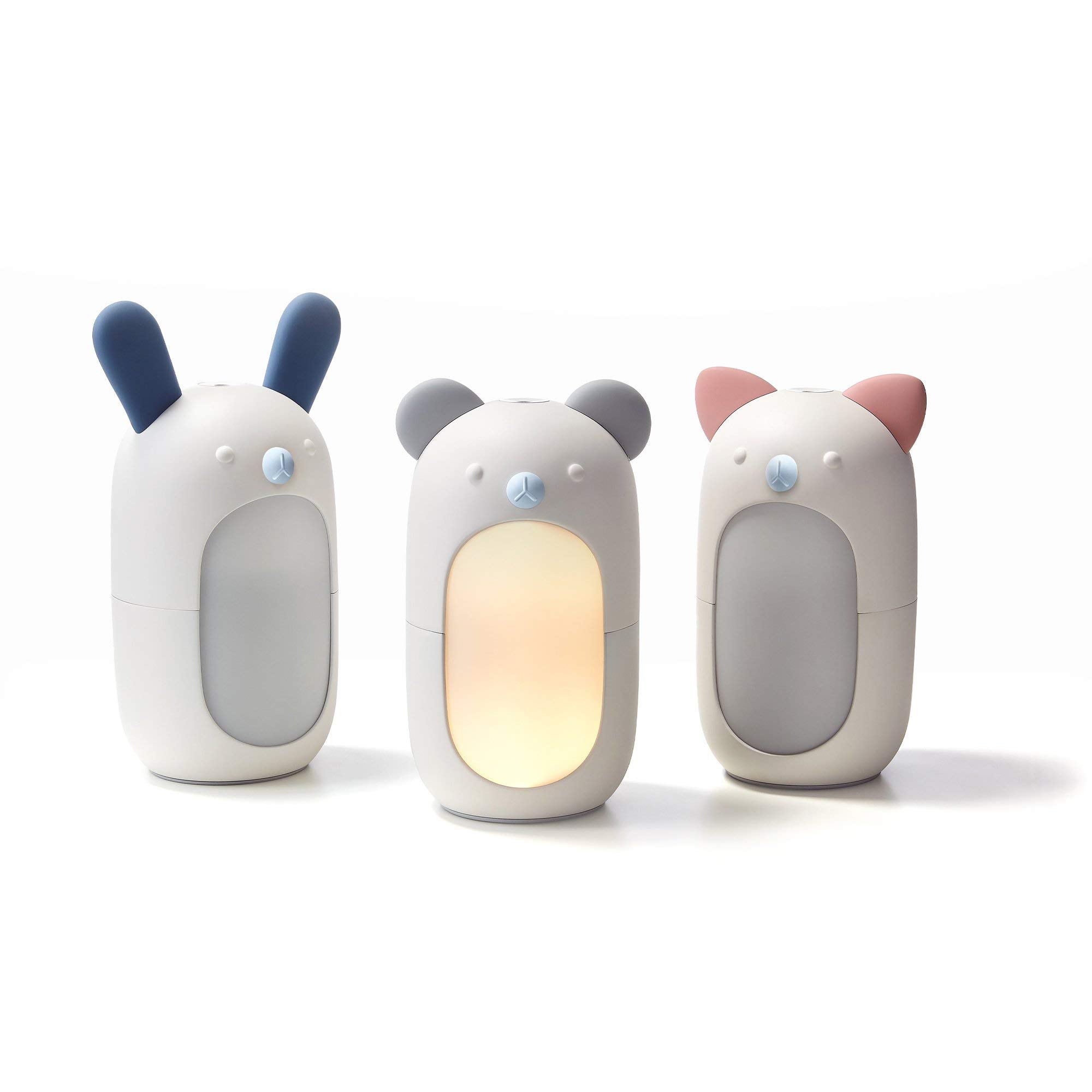 Bloomy Lotus 3-in-1 Aroma Diffuser, Humidifier & Night Light - Cute Animal Design (Fox/Bear/Bunny) for Home, Office, Nursery | Relaxing Essential Oil Diffuser & Sleep Aid with Soothing LED Lights