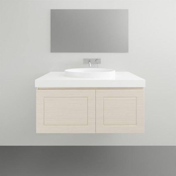 ADP London Vanity - Modern Bathroom Vanity Set with Sink & Mirror, White Gloss Finish | Perfect for Small Bathrooms, Powder Rooms & Guest Suites