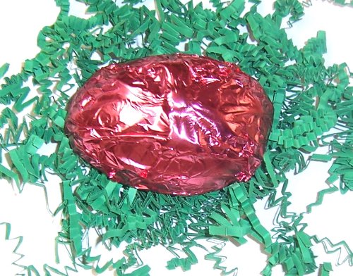 Scott's Cakes Peanut Butter Truffle Filled Easter Egg - Milk Chocolate Covered in Pink Foil, White Bakery Box | Perfect for Easter Gifts, Party Favors & Chocolate Lovers