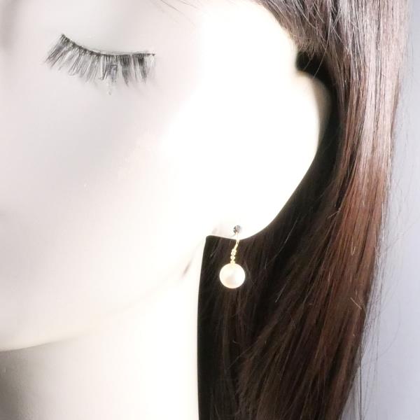 18K Yellow Gold Pearl Earrings for Women - Classic Elegant Stud Earrings with Genuine Pearls - Perfect for Weddings, Parties & Special Occasions