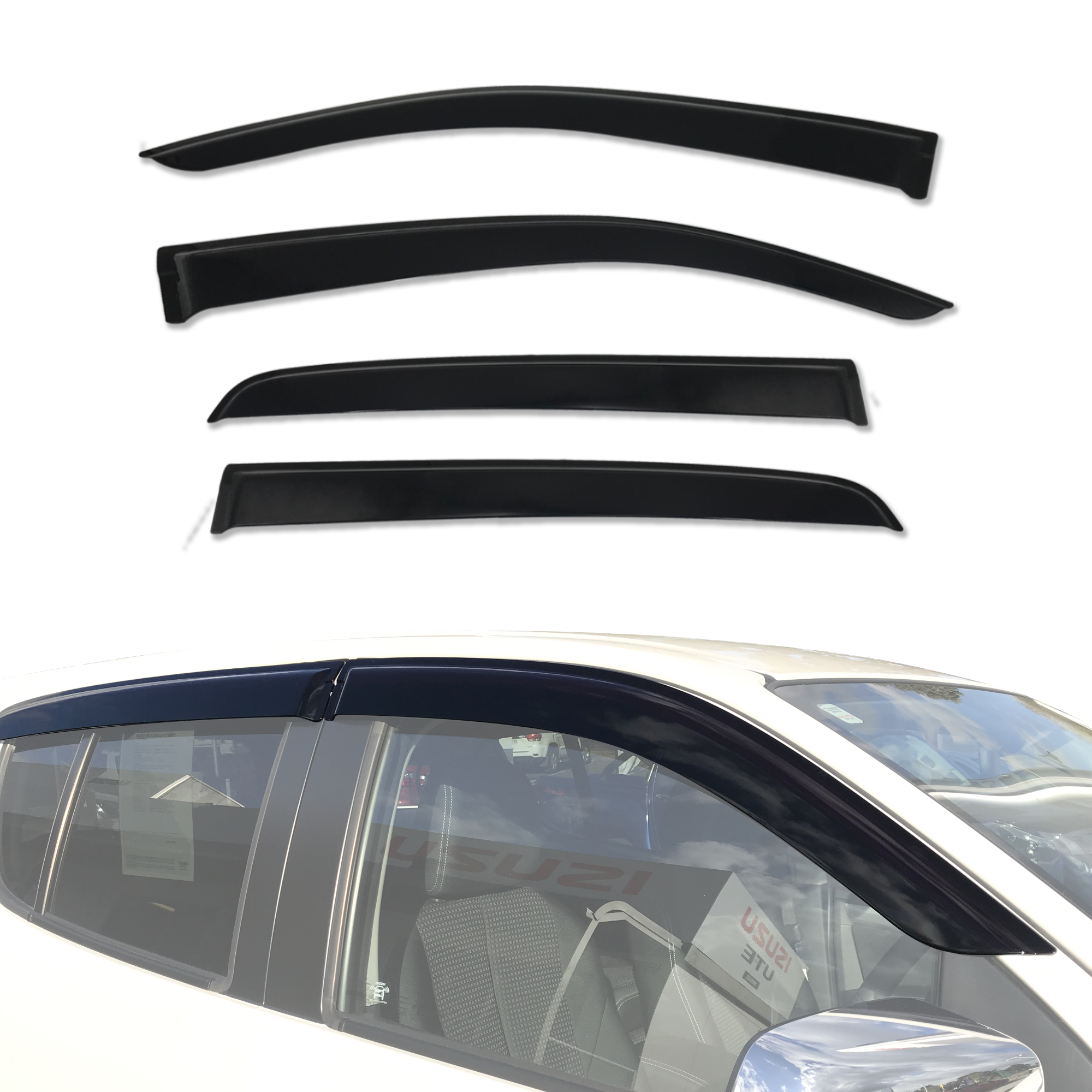 Weather Shields for Holden Colorado 7 RG Series (2012-2016) - Durable Car Window Rain Guards for All-Weather Protection - Perfect for Off-Roading & Daily Commuting