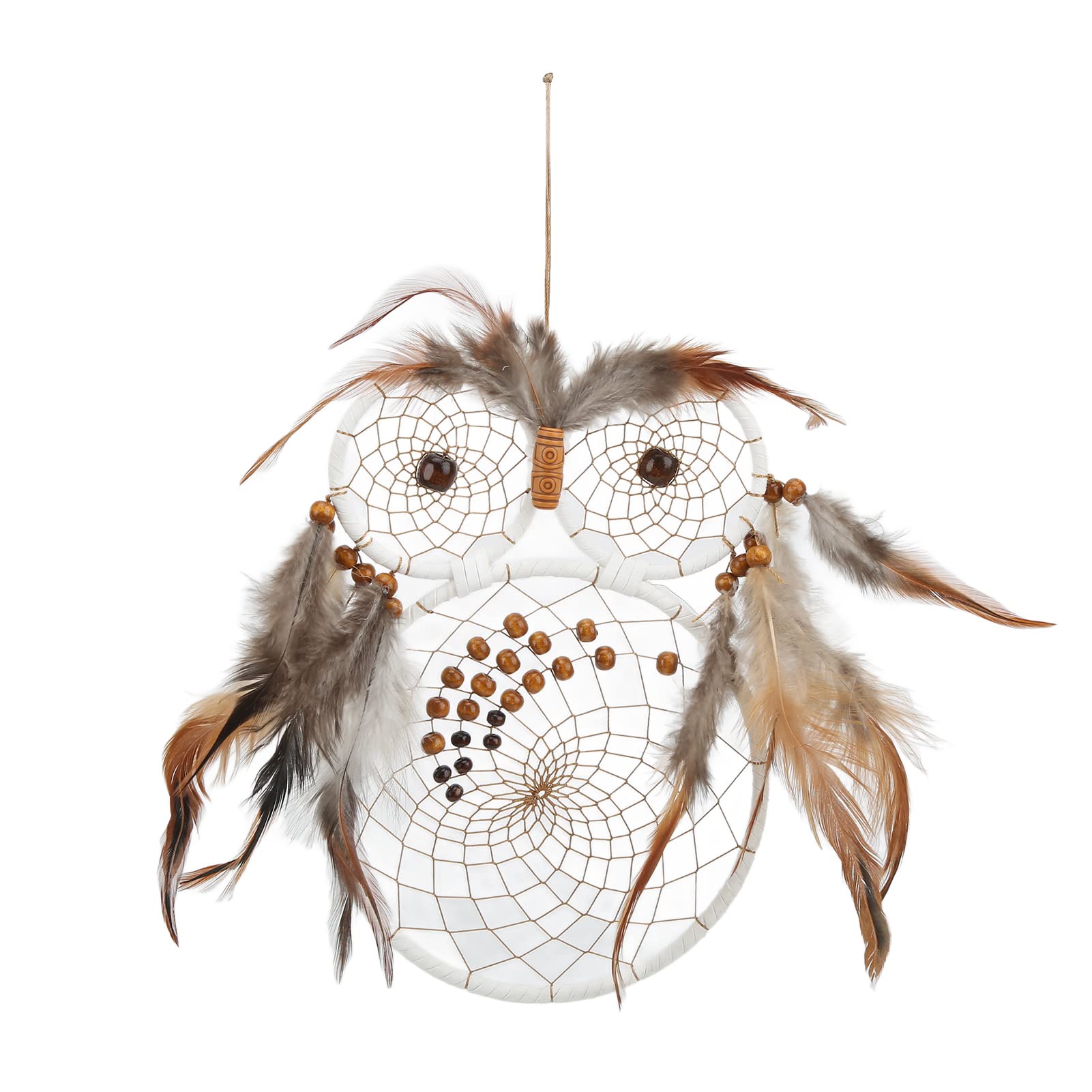 Handmade Owl Dream Catchers for Bedroom Wall Decor - Boho Home & Office Hanging Decorations - Perfect for Car, Nursery, and Gift Giving
