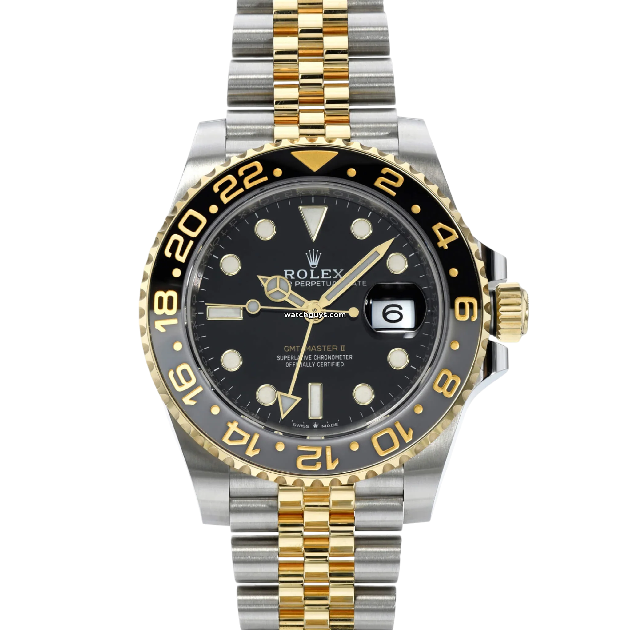 Rolex GMT Master II 126713GRNR Stainless Steel & 18K Yellow Gold Watch - Luxury Men's Timepiece for Travel, Business & Special Occasions