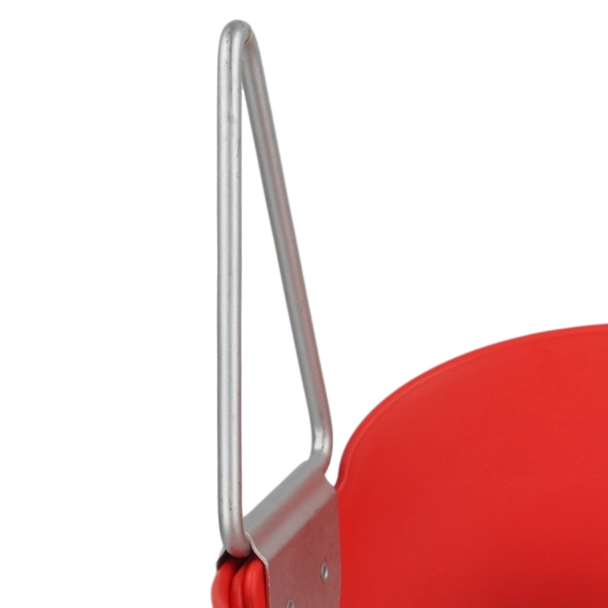 Highback Full Bucket Swing Seat (Red) with Chains & Hooks - Durable Outdoor Playground Equipment for Kids Backyard, Park & School Playgrounds - Includes SSS Logo Sticker