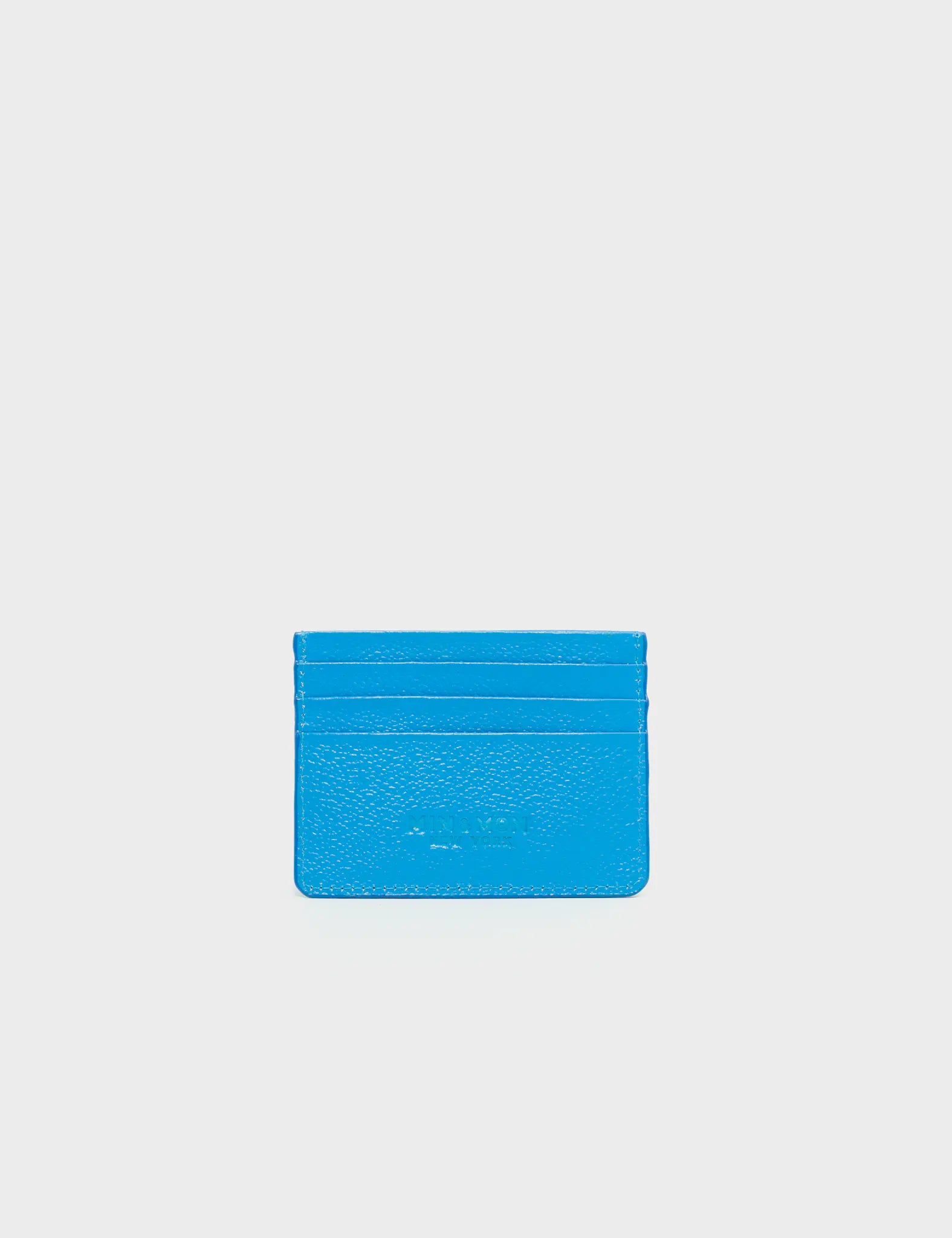 Filium Ibiza Blue Leather Cardholder - Slim RFID Blocking Wallet for Men & Women - Perfect for Travel, Business & Everyday Use
