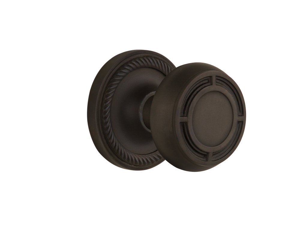 Nostalgic Warehouse Rope Rosette with Mission Knob - 2.75