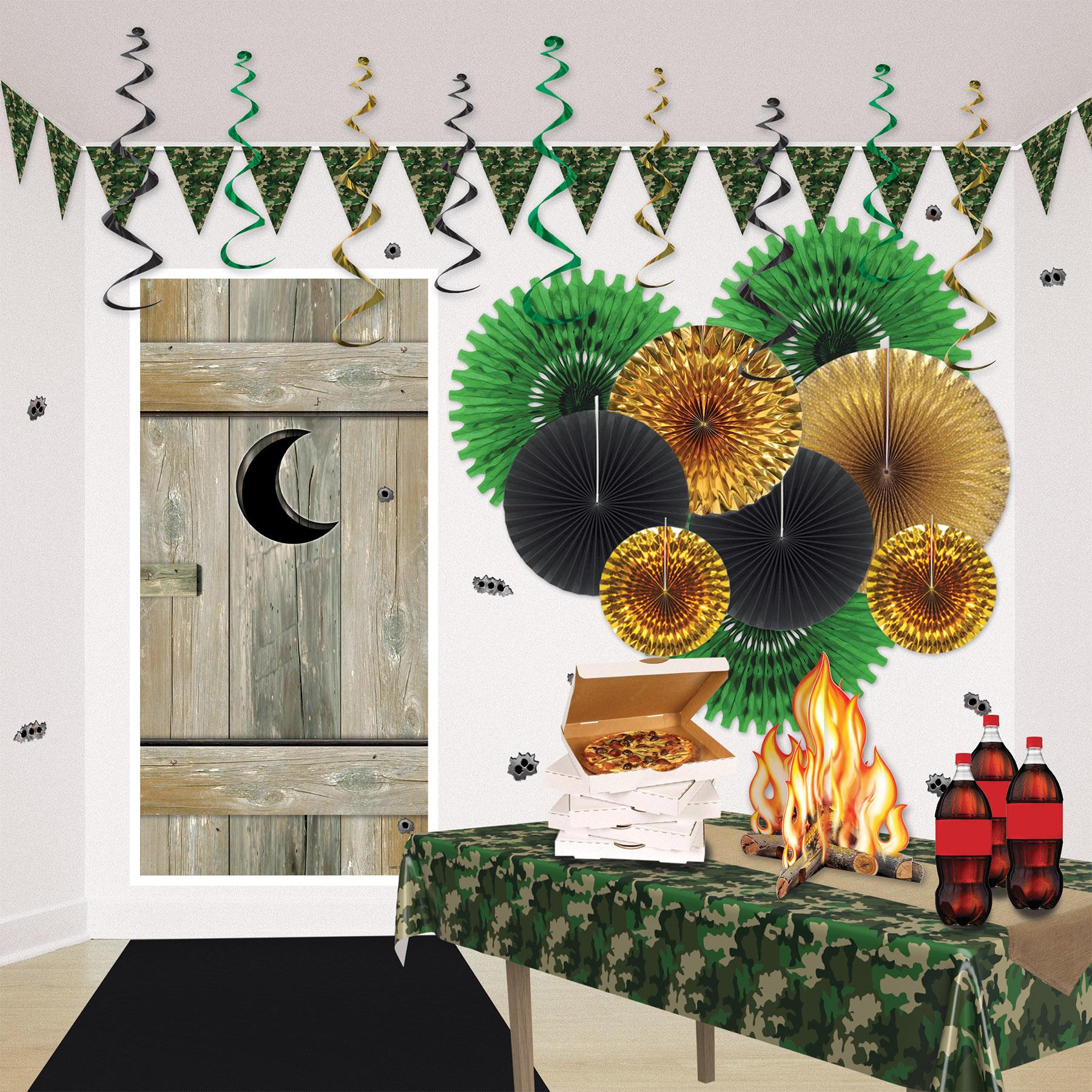 12 Pack Camo Party Table Covers - Disposable Camouflage Design for Birthday, Baby Shower & Outdoor Events - Perfect for Picnics, BBQs & Themed Parties