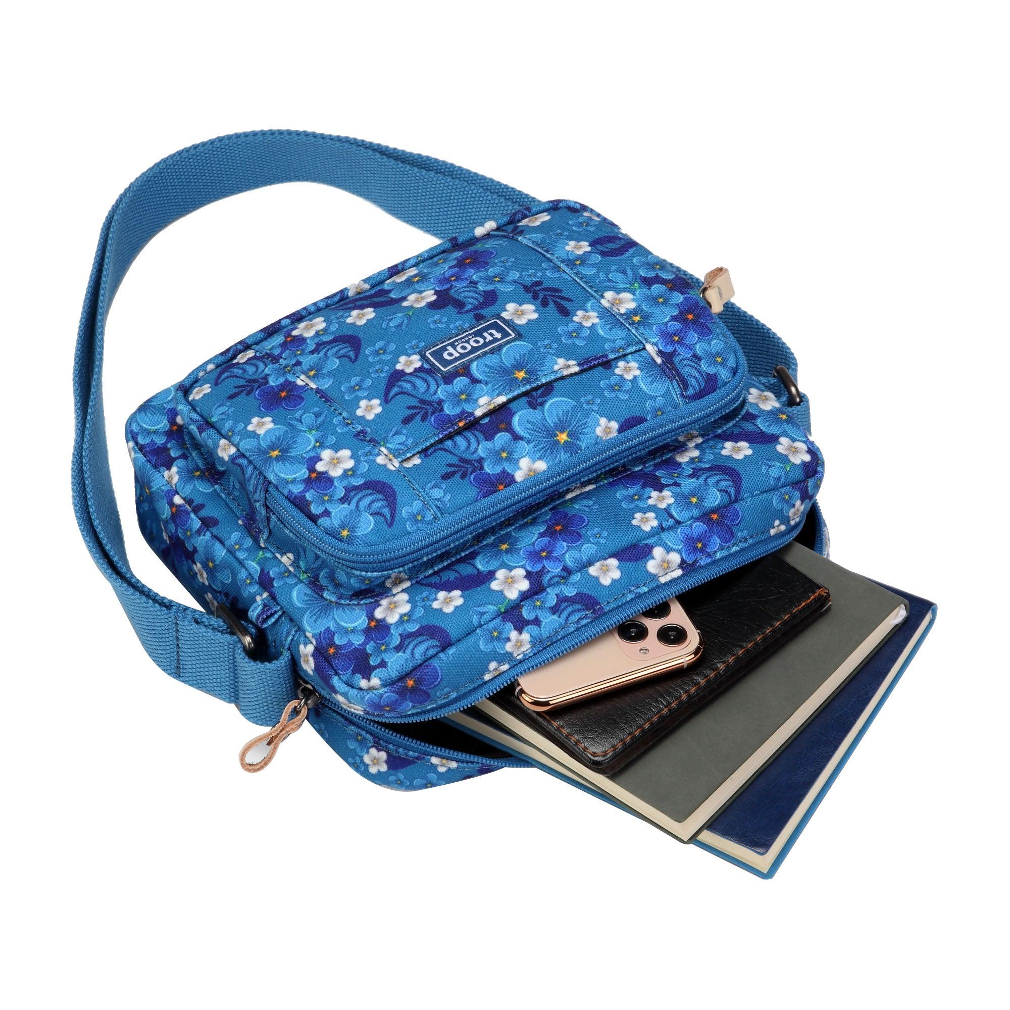 Troop London Classic Canvas Crossbody Bag for Women & Men - Stylish & Durable Shoulder Bag for Travel, Work & Everyday Use