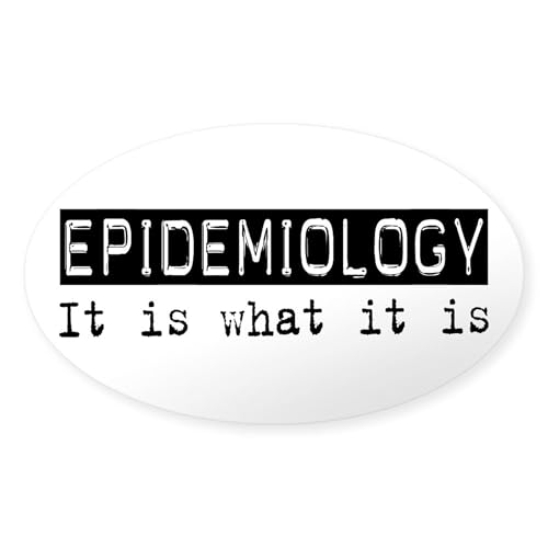 Clear - Epidemiology is Oval Sticker