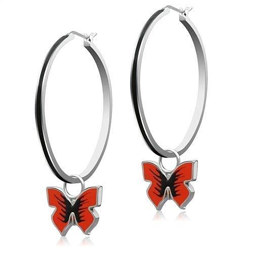 Shiny Stainless Steel Hoop Earrings for Women - Hypoallergenic, Lightweight Dangle Earrings - Perfect for Parties, Weddings & Everyday Wear - Fast US Shipping