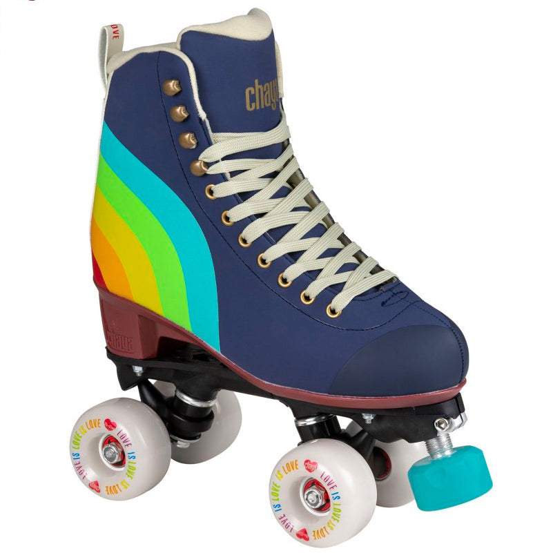 Chaya Melrose Elite Love is Love Roller Skates - Premium Quad Skates for Women & Men - Perfect for Outdoor Skating, Rink, Roller Derby & Artistic Skating