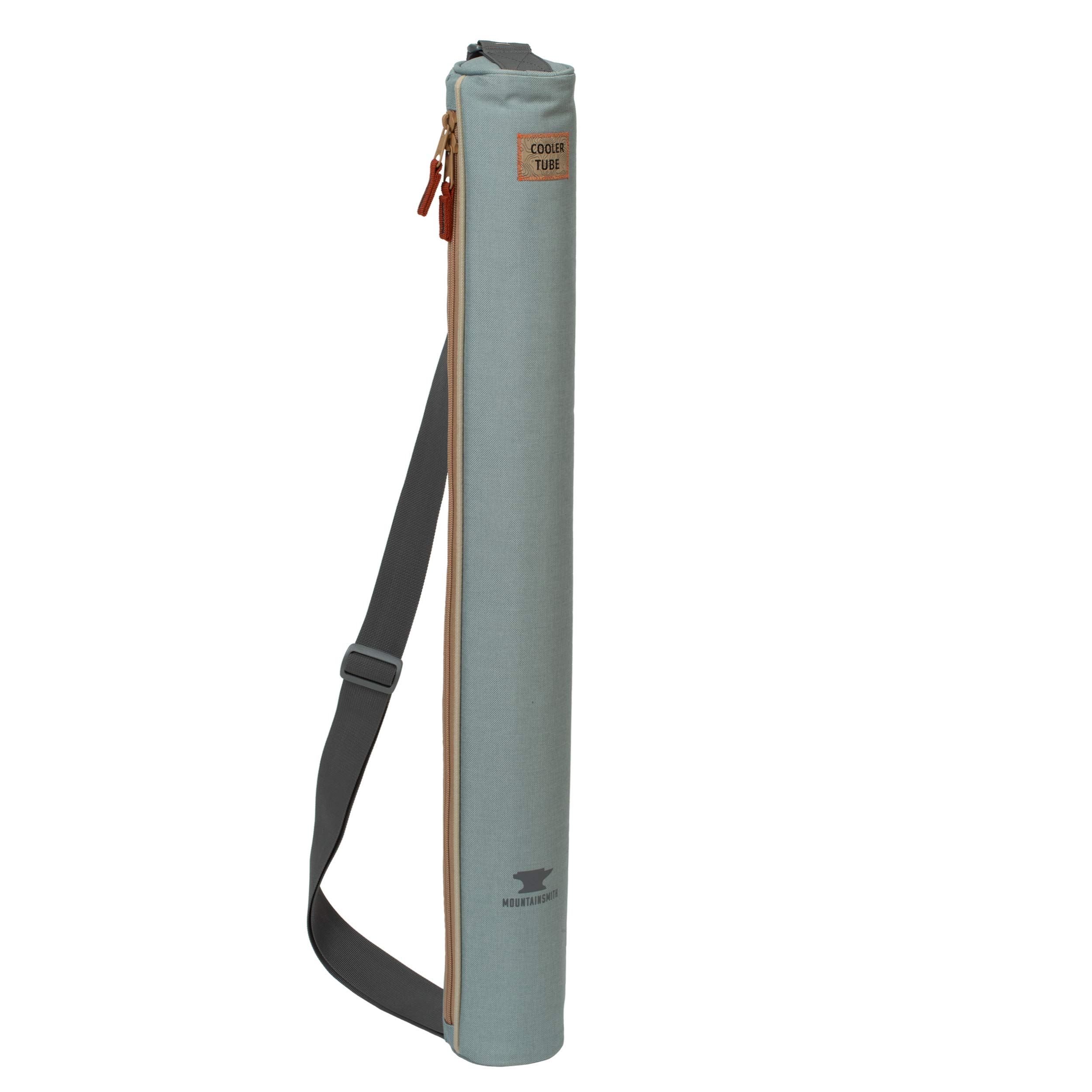 Mountainsmith Soft-Sided Insulated 6-Can Cooler Sleeve with 2-Way Zipper & Adjustable Shoulder Strap - Portable Beer & Soda Cooler for Camping, Hiking, Beach & Outdoor Adventures