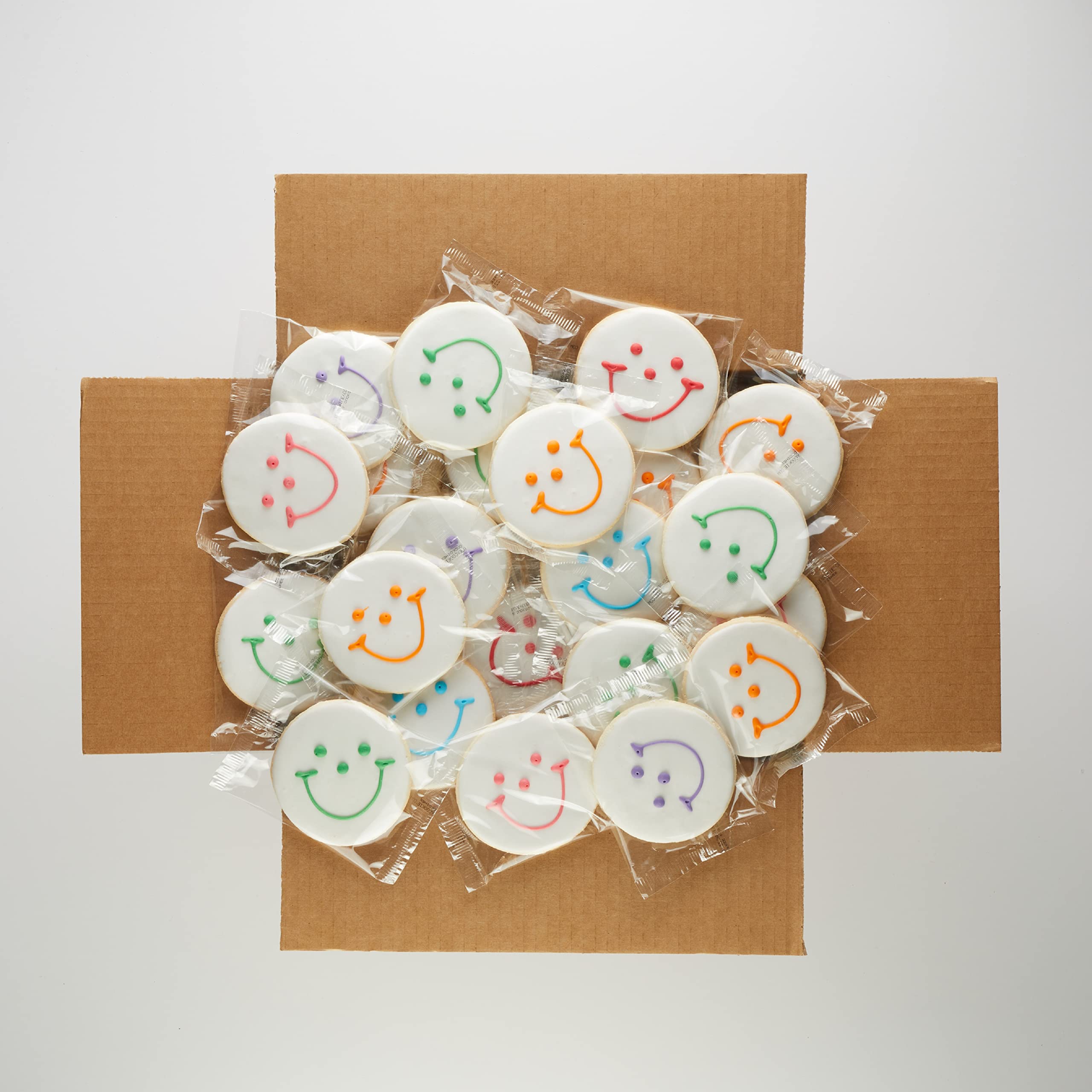 50-Pack Nut-Free Original Smiley® Face Cookies - Fun & Safe Treats for Birthday Parties, School Events & Holiday Celebrations