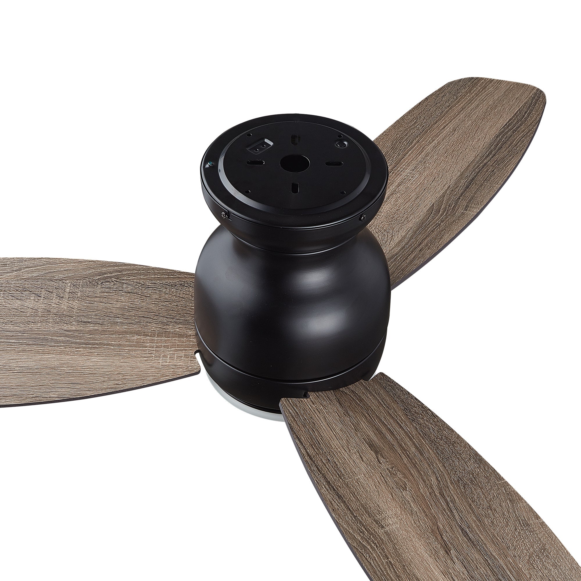 48 Inch Arran Flush Mount Ceiling Fan with Light Kit & Remote Control - Modern Low Profile Design for Bedroom, Living Room, and Office Spaces
