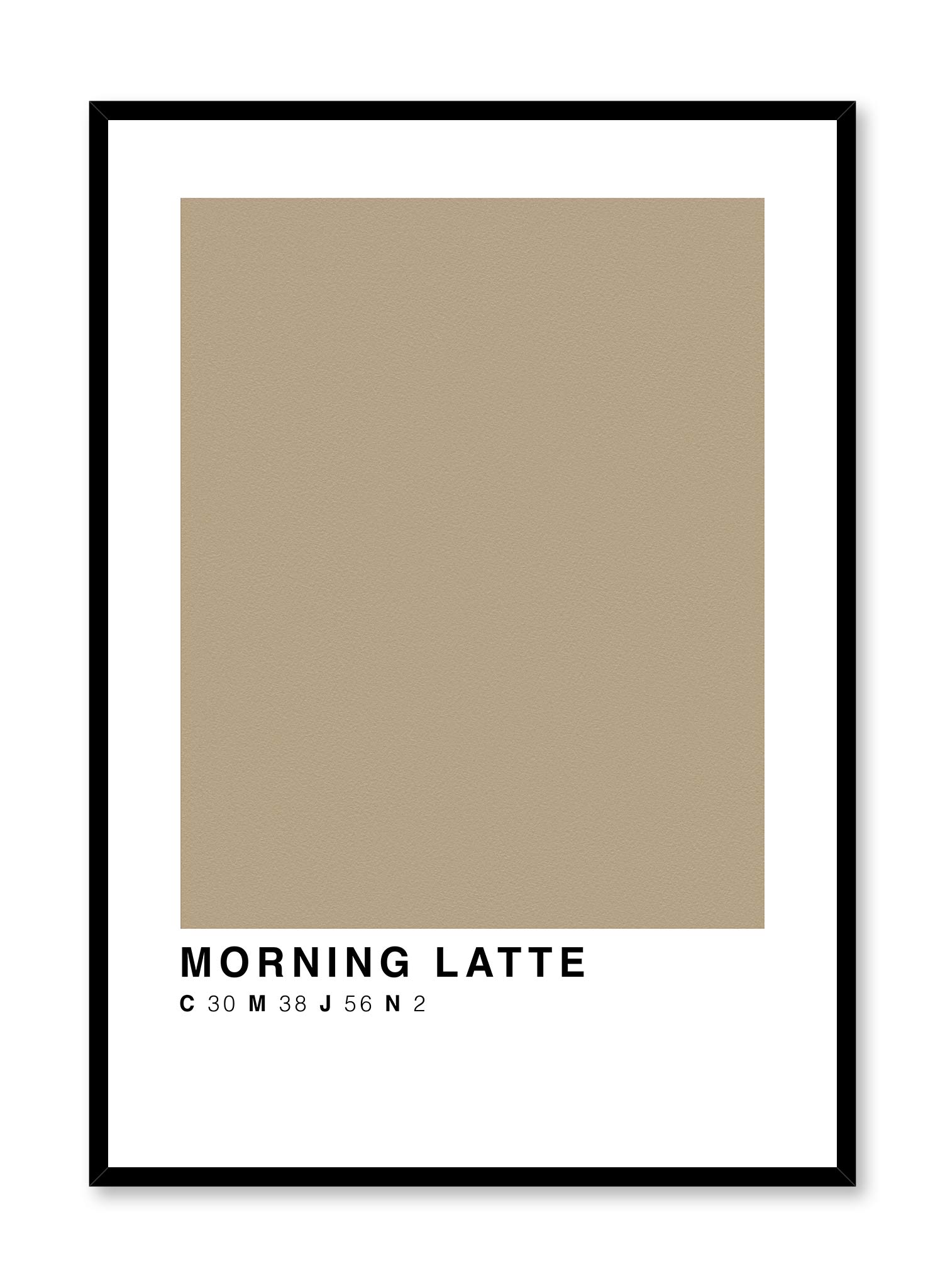 Morning Latte Art Print - Aesthetic Coffee Poster for Home & Office Decor - Perfect for Kitchen, Cafe, or Bedroom Wall Art