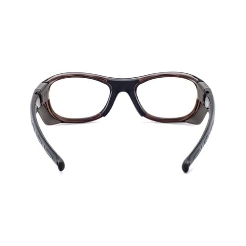 Phillips Q100 Radiation Protection Glasses - Wrap Around Safety Eyewear with Plastic Rectangle Frame for Small Faces | Perfect for Computer Use, Gaming & UV Protection