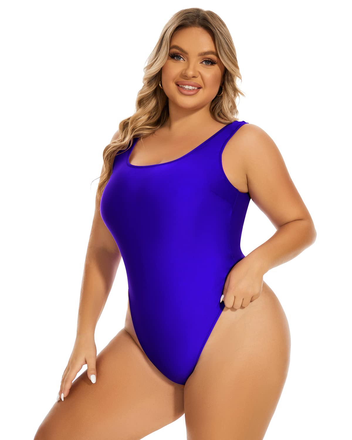 **Annbon 80S 90S Retro High Cut One Piece Swimsuits for Women - Vintage Thong Bathing Suit for Beach, Pool & Summer Vacations**