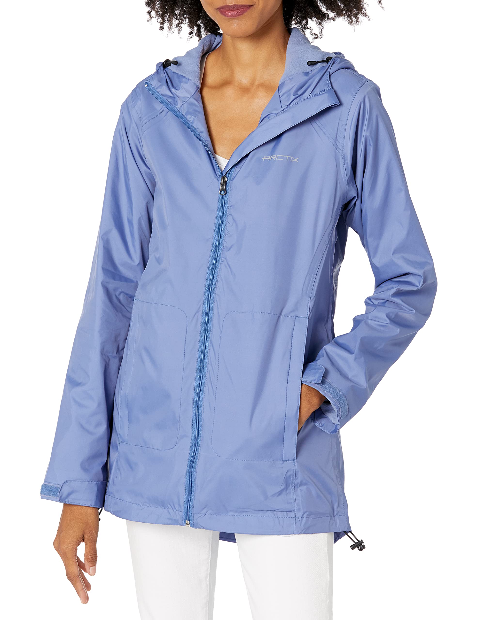 Arctix Women's Valley Fleece Lined Waterproof Rain Jacket - Lightweight Windproof Outdoor Coat for Hiking, Camping & Everyday Wear