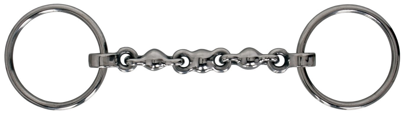Blue Tag SS Waterford Snaffle Bit for Horses - Durable Stainless Steel Horse Bit for English Riding, Dressage & Training | Perfect for Show Jumping & Equestrian Sports