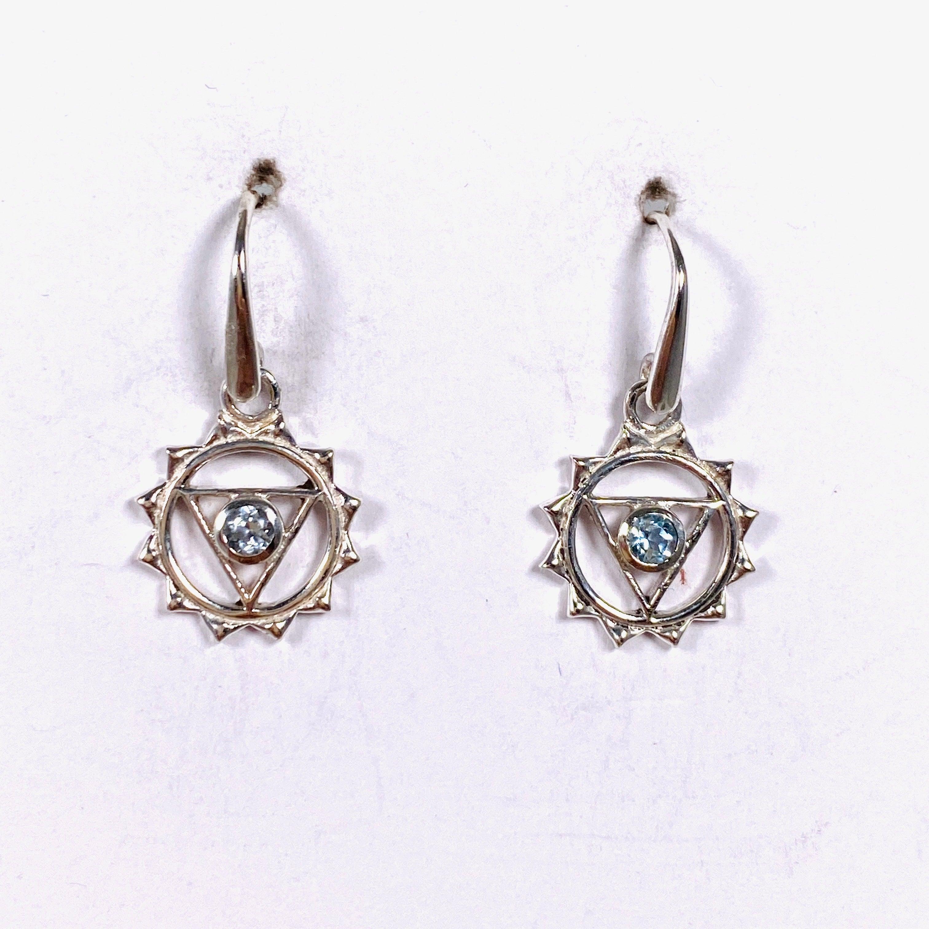 Chakra Earrings with Faceted Gemstones – Spiritual Healing Jewelry for Meditation & Yoga | Boho Chic Accessories