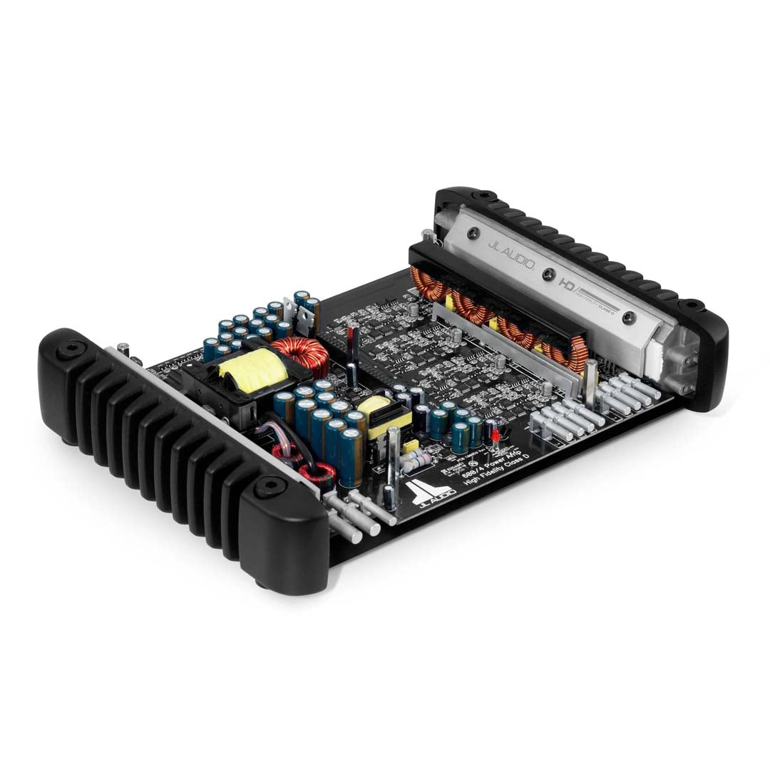 JL Audio HD600/4 HD Series Class D 4 Channel Car Amplifier - 600W RMS Power for Premium Car Audio Systems - Perfect for Upgrading Your Vehicle's Sound System