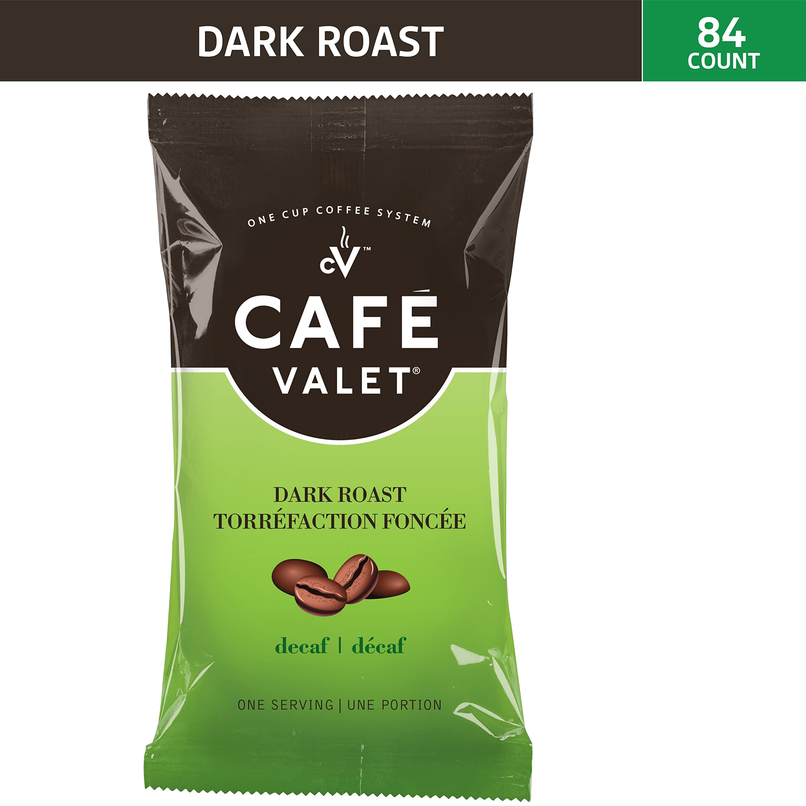Premium Decaf & French Vanilla Single Serve Coffee Pods - 100% Arabica Individually Wrapped Café Valet Coffee (168 Count) for Keurig Machines - Perfect for Home, Office & Gifts