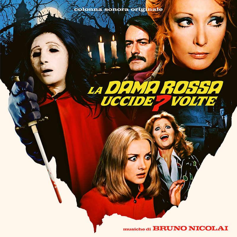 Bruno Nicolai - La Dama Rossa Uccide Sette Volte (The Red Queen Kills Seven Times) Soundtrack [2LP Vinyl Record] - Italian Giallo Horror Film Score - Perfect for Movie Collectors & Vinyl Enthusiasts