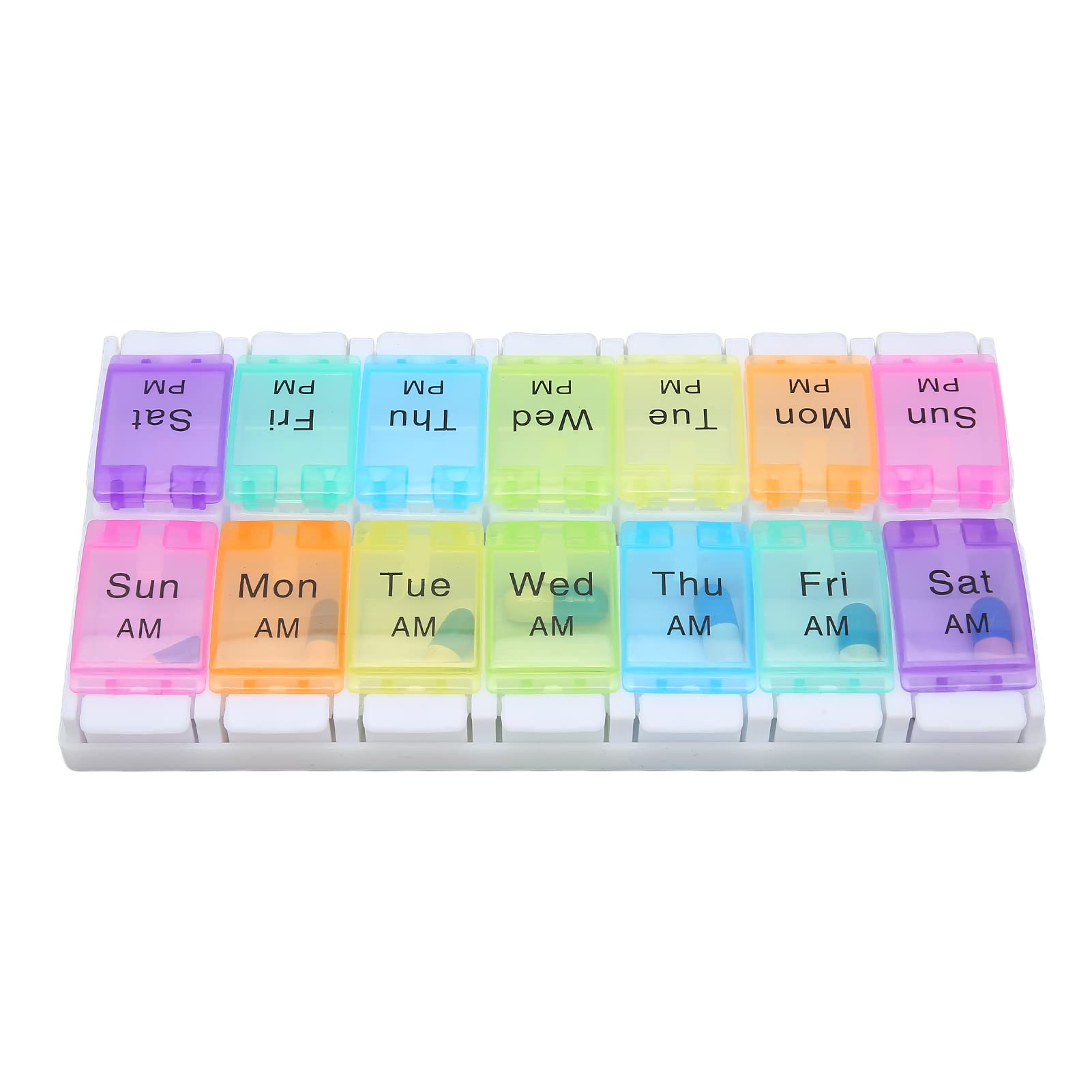 Portable Pill Organizer Box - Lightweight Travel Medicine Container for Adults & Kids - Perfect for Home, Outdoor, and Travel Use