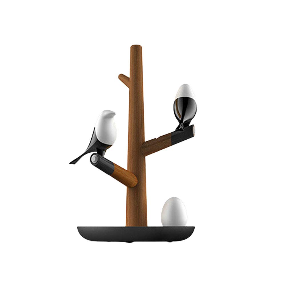 Magpie Shaped USB LED Table Lamp - 0.5W Smart Motion Sensor Night Light for Bedroom & Desk - Romantic Bedside Lamp with Auto Dimming (Random Color) - Perfect for Nursery, Kids Room & Home Decor