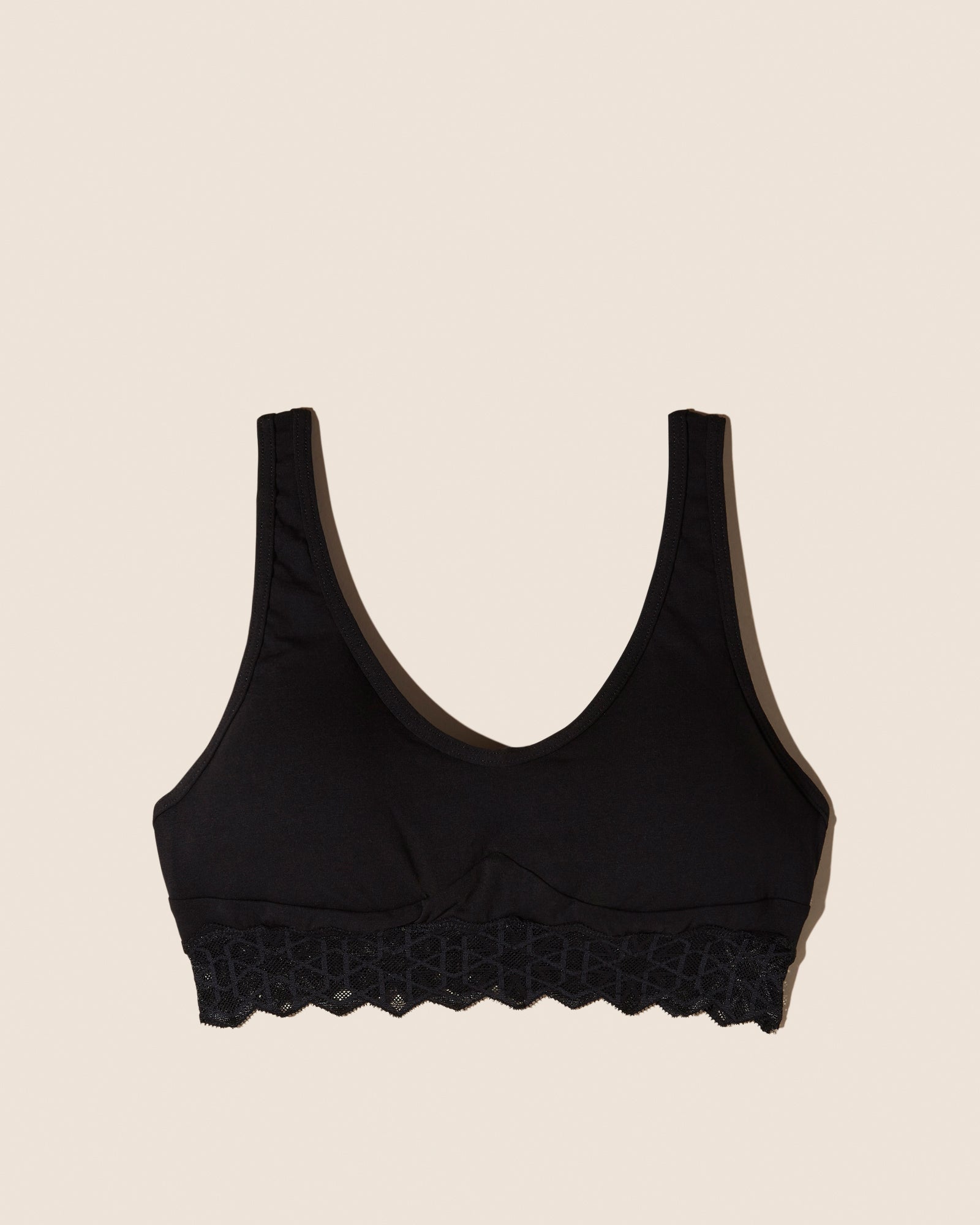 Avi Tall Triangle Tween Bralette - Comfortable Wireless Bra for Girls, Soft Stretchy Crop Top for Teens, Perfect for Yoga, Sleep & Everyday Wear