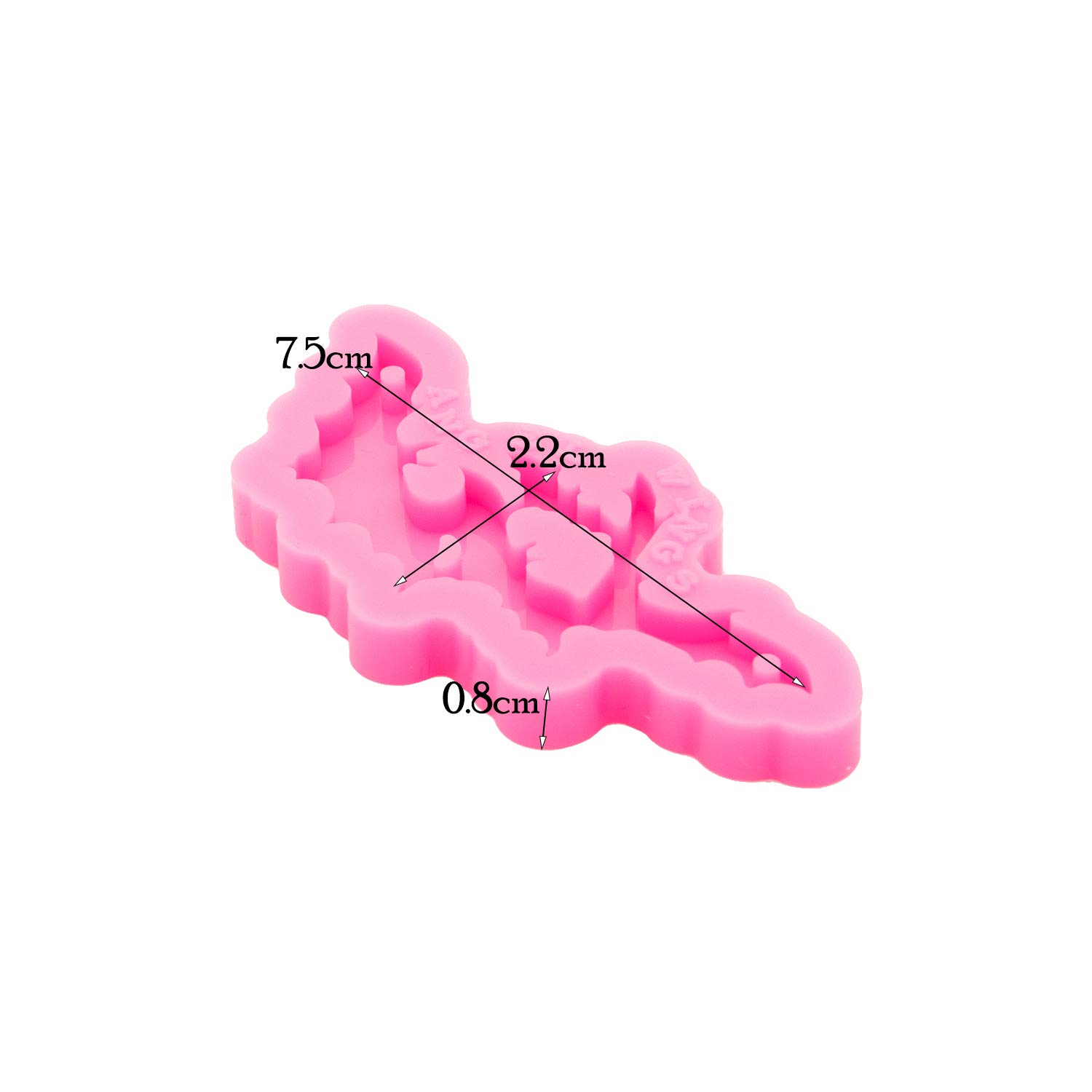 Bat Shape Resin Keychain Molds - Halloween Silicone Mold for Epoxy Craft, DIY Jewelry Making, Pendant & Clay Molds - Perfect for Handmade Gifts, Party Favors & Spooky Decorations