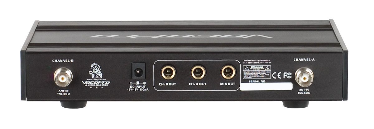 VocoPro UHF-3200 Dual Channel Wireless Microphone System for Karaoke, Live Performances & Public Speaking - Professional UHF Wireless Mic Set with Crystal Clear Sound