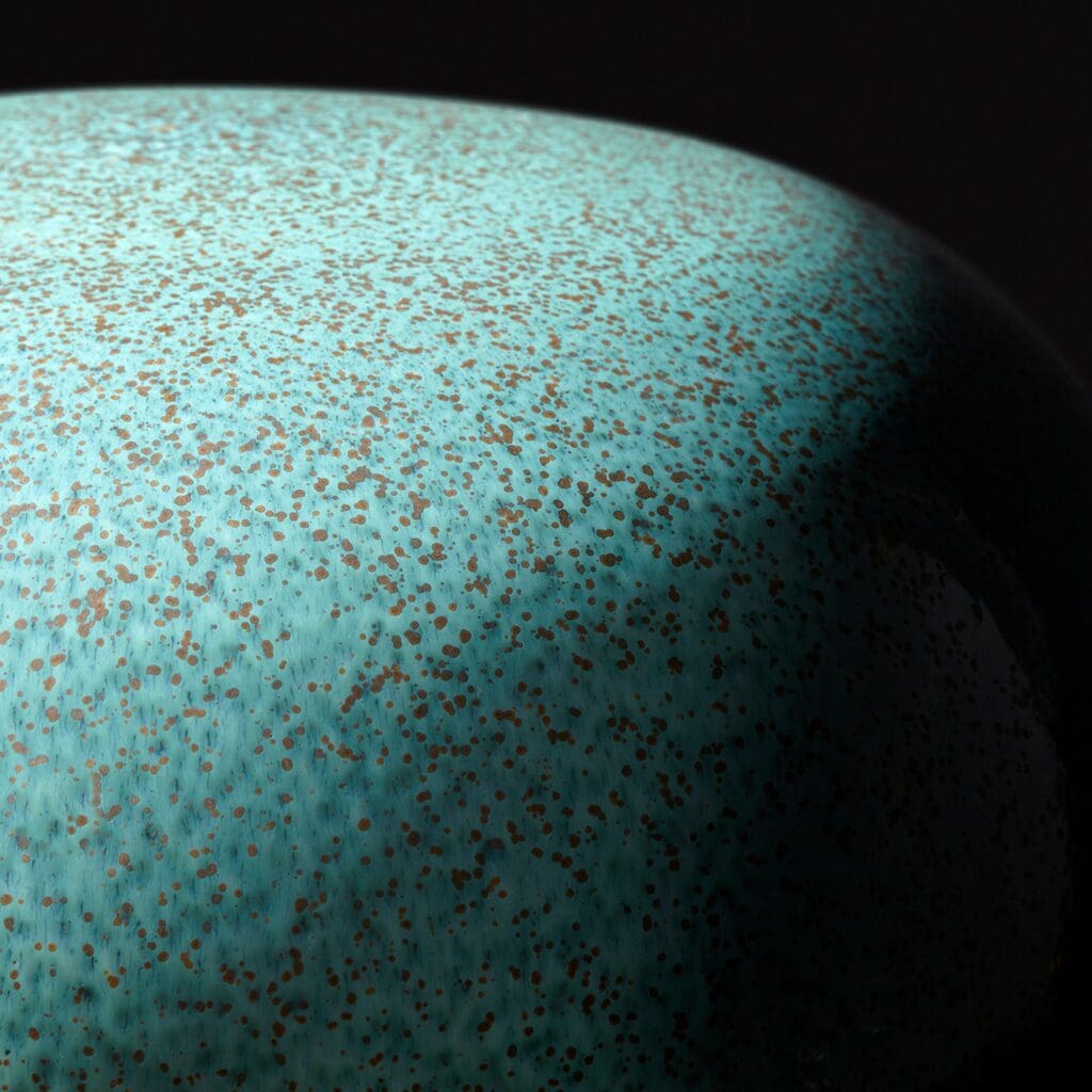 Cyan Design 10810 Native Gloss Stool - Turquoise Glaze Ceramic Bar Stool for Kitchen, Dining Room & Outdoor Patio Decor