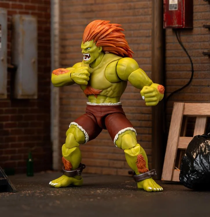 Jada Toys 1/12 Scale 6-Inch Ultra Street Fighter II: The Final Challengers Blanka Action Figure - Collectible Fighting Game Character for Display & Play